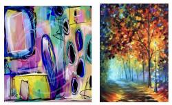 The image for $35 NEW Your Choice- Landscape or Learn How to create an ABSTRACT-choose your own colors 7-9pm