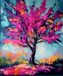 The image for $35 NEW Colorful Tree -choose your own colors 7-8:30pm