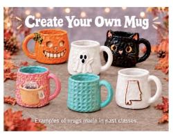 The image for $65 NEW 1x Pottery Class- Create your own Mug! Come get creative-click for info-3-4:15pm