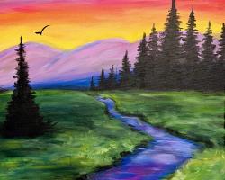 The image for $40 NEW Landscape -choose your own colors 2:30-4:30pm