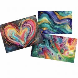 The image for $50 Fluid Art: Learn acrylic pouring & create 2 paintings. Choose your own colors 7-8:30pm