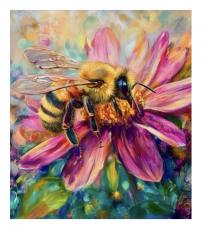 The image for $35 NEW Bee and Flower -choose your own colors 7:00-8:30pm