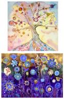 The image for $35 Your Choice-Funky Tree or Funky Flowers -choose your colors 7-9pm