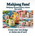 The image for $65 NEW 1x Pottery Class- MAHJONG - A Mug or Cup Come get creative-click for info-7-8:30pm