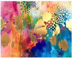 The image for $40 NEW LEARN HOW TO CREATE AN ABSTRACT PAINTING -choose your own colors 7:00-8:30pm